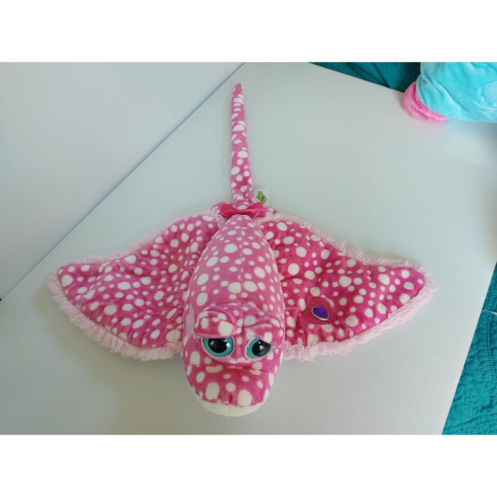 The Petting Zoo 21"  Pink Sting Ray Plush Stuffed ocean